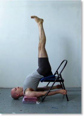 A modification for shoulderstand.